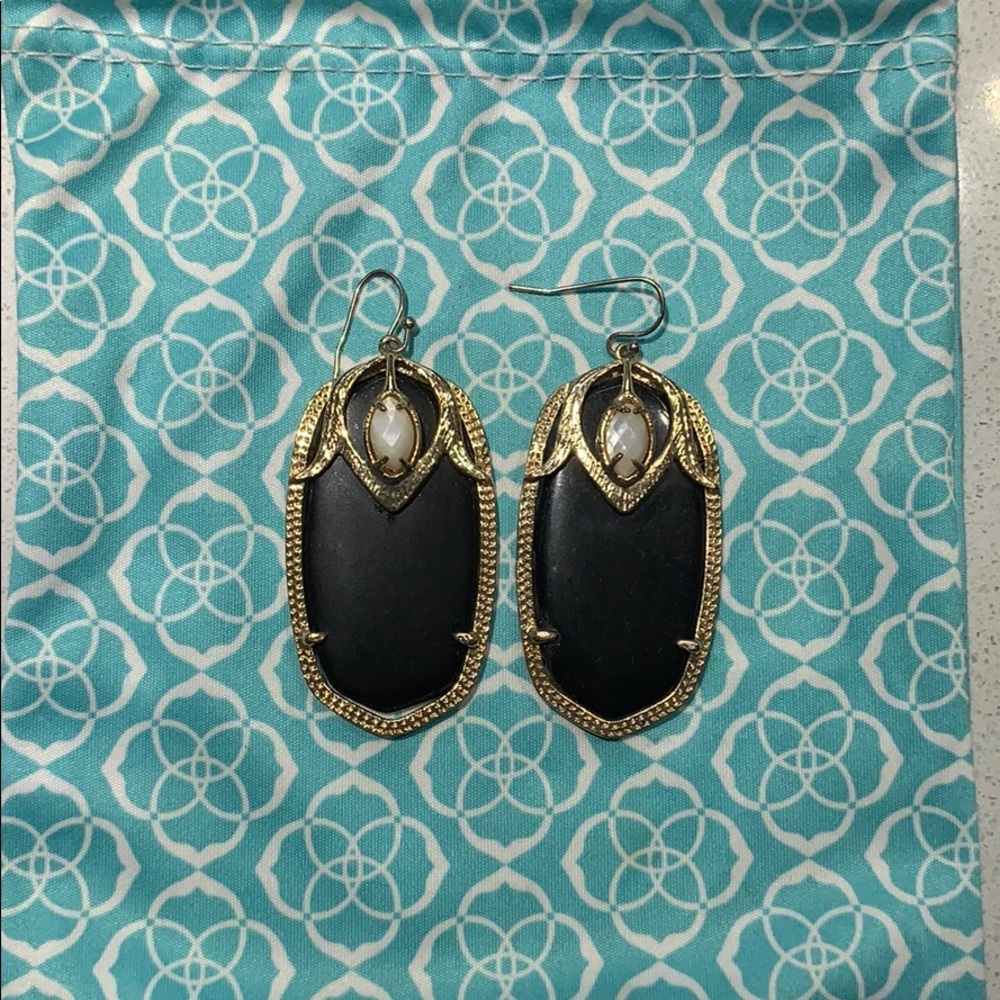 Kendra Scott custom black earrings